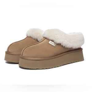 New Everau Topknot Leather Slippers In Chestnut Women’s Size: 38 (7)